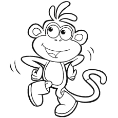 230x230 Creative Design Monkey Coloring Page Baby Monkey Coloring Pages