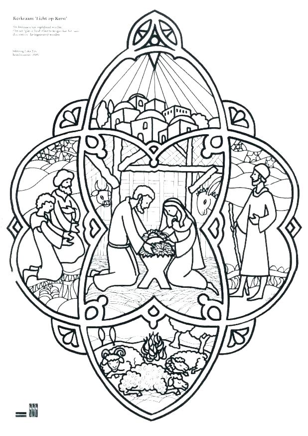 618x874 Nativity Scene Coloring Pages Also Nativity Color Page Great