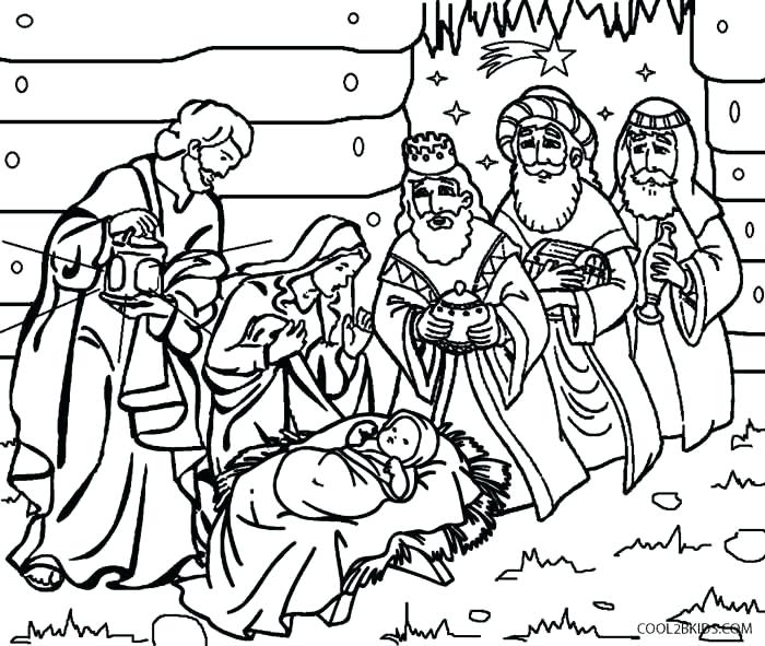 700x591 Manger Scene Coloring Page Nativity Coloring Pages For Kids