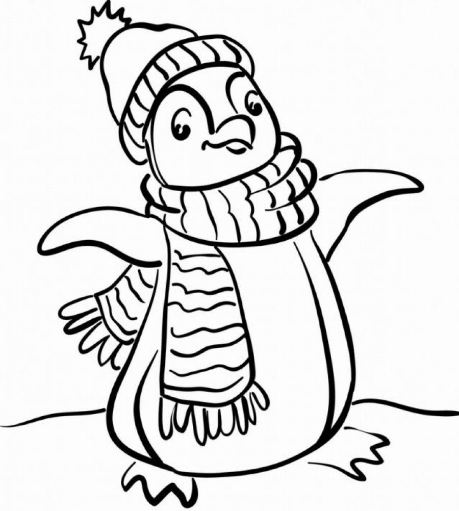 900x1002 Penguin Coloring Pages The Sun Flower Pages