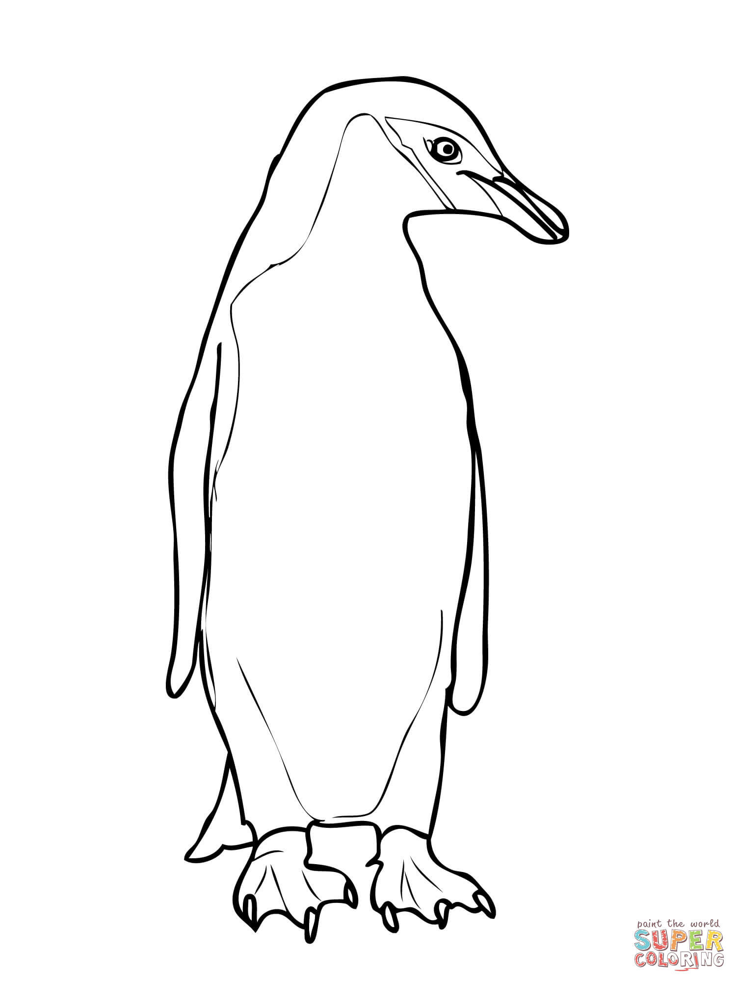 1500x2000 Penguins Coloring Pages Free Tearing Penguin Page
