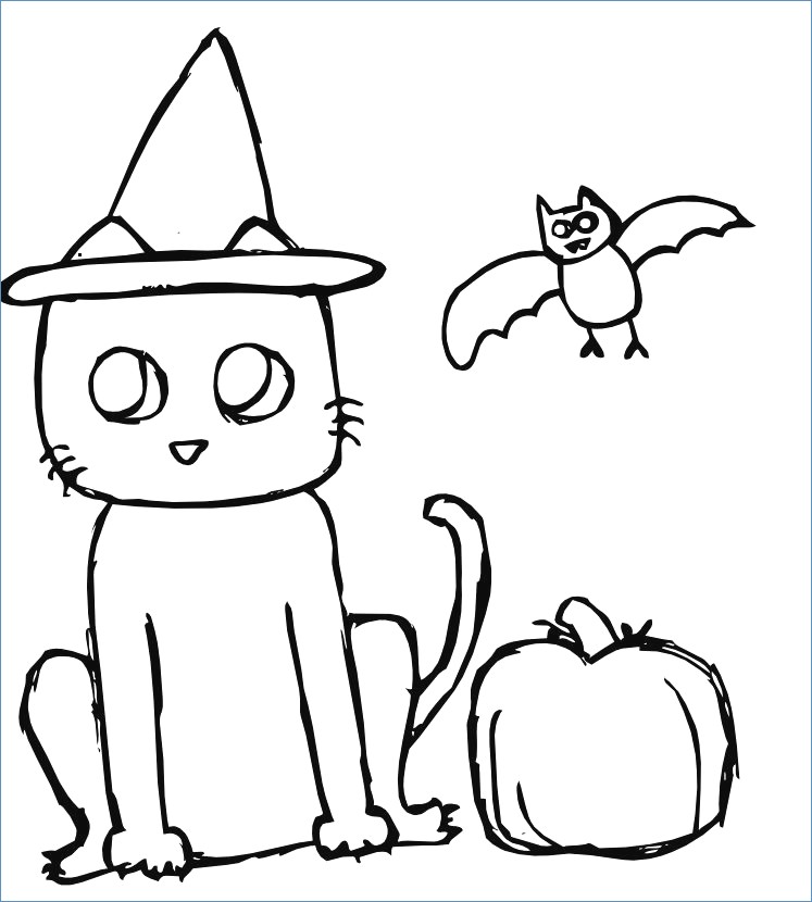 747x830 Spider Pumpkin Simple Halloween Coloring Pages