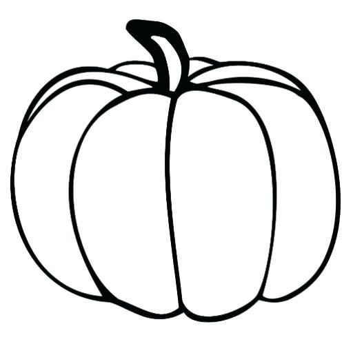 Simple Pumpkin Coloring Pages at GetDrawings | Free download