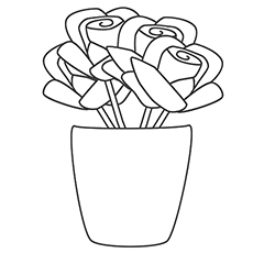230x230 Beautiful Rose Coloring Simply Simple Rose Coloring Pages