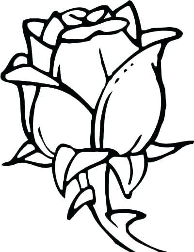 400x520 Easy Flower Coloring Pages Easy Flower Coloring Pages Floral