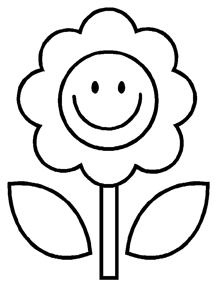 700x933 Flower Coloring Page Elegant Flower Simple Shapes Coloring Pages