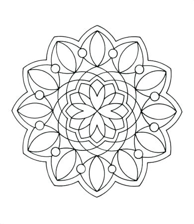 390x450 Geometric Shapes Coloring Pages Geometric Coloring Pages Simple