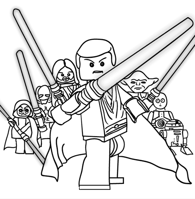 650x666 Printable Star Wars Coloring Pages