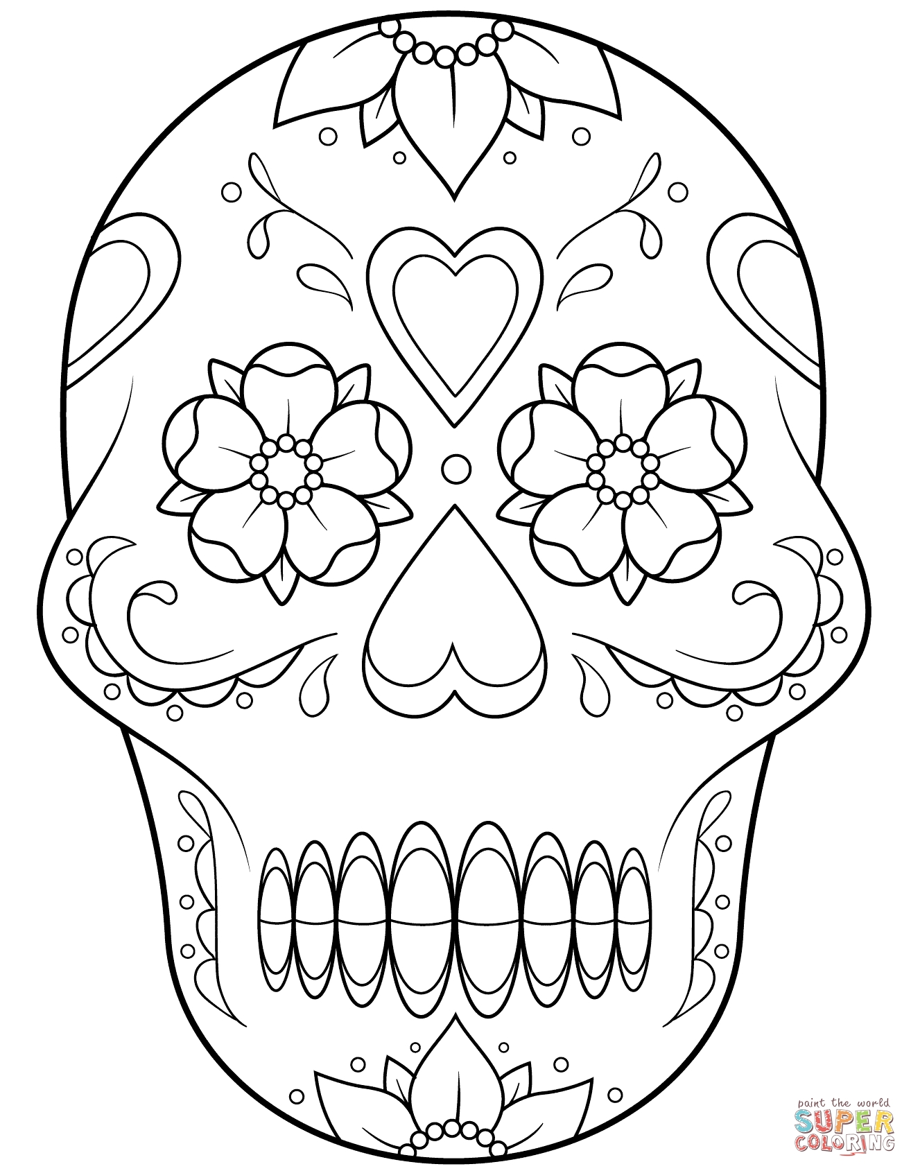 1314x1689 Cool Skulls Free Coloring Pages Download