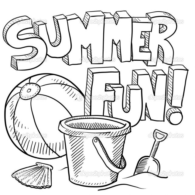 642x642 Summer Coloring Pages Splendid