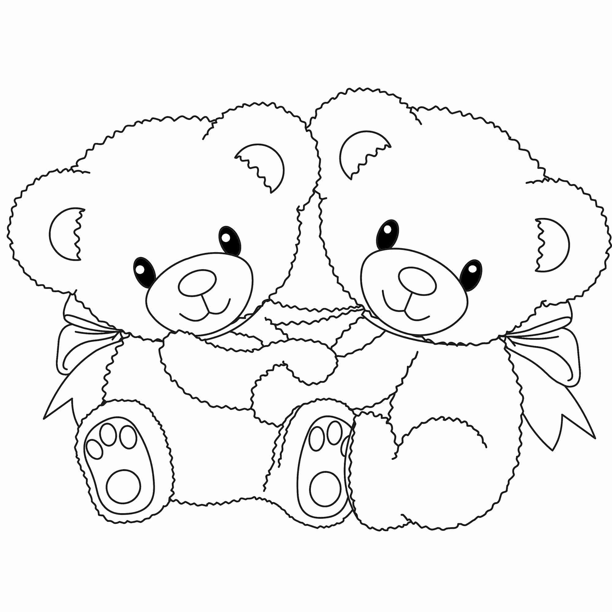 2000x2000 Free Printable Teddy Bear Coloring Pages For Kids Simple Olegratiy