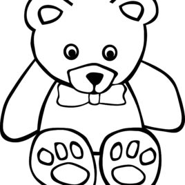 268x268 Simple Beautiful Teddy Bear Coloring Pages Oloring Pages For All