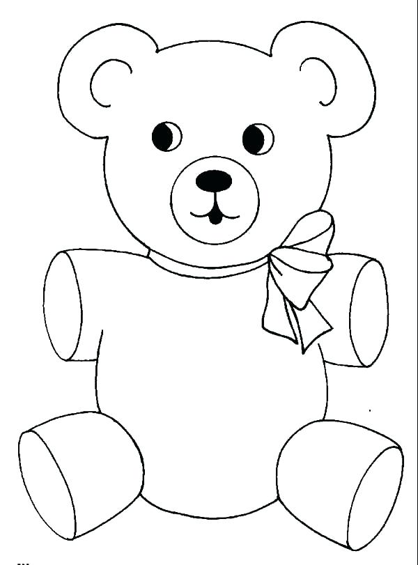 600x811 Coloring For All Teddy Bear Coloring Page Simple Beautiful Teddy