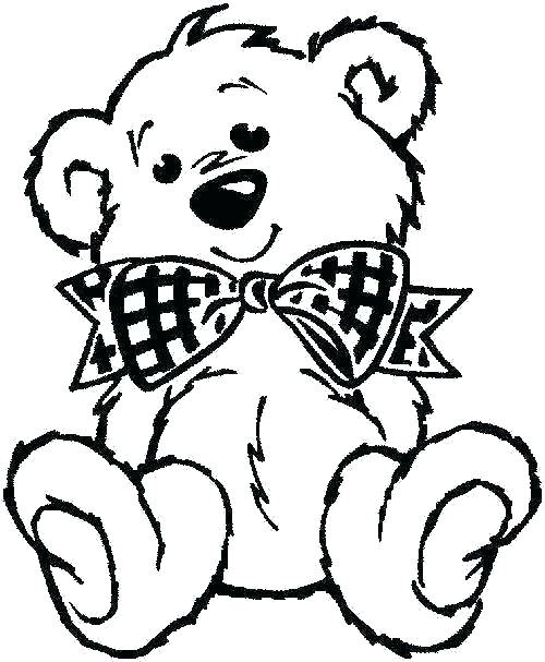 500x607 Coloring Valentine Bear Coloring Pages Little Valentines Teddy