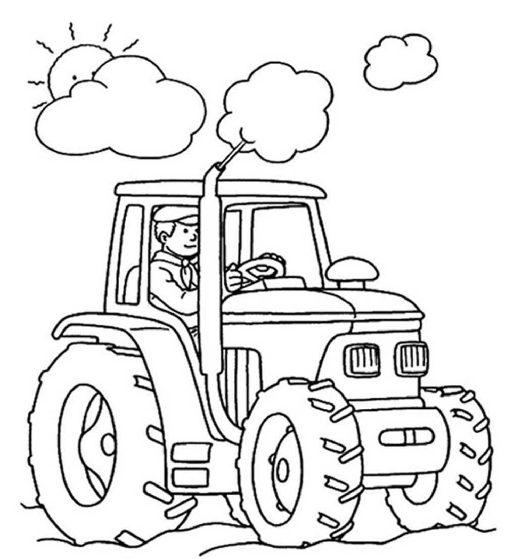 1000x1105 Free Coloring Pages Tractor