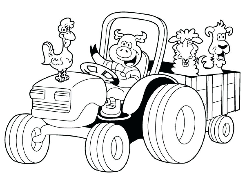 1024x768 Tractor Coloring Pages Simple Tractor Coloring Pages Best Of John