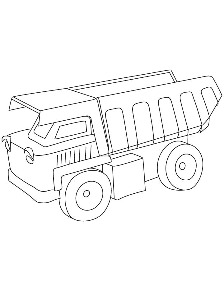 720x936 Dump Truck Coloring Pages