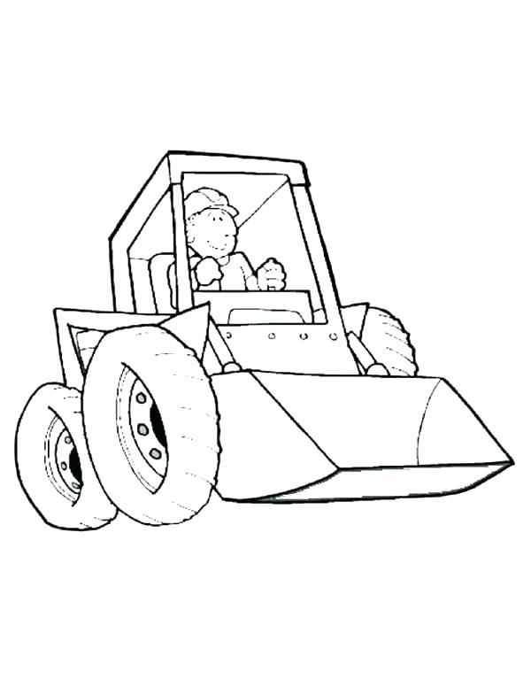600x776 Simple Truck With Easy Design Coloring Page Transportation Simple