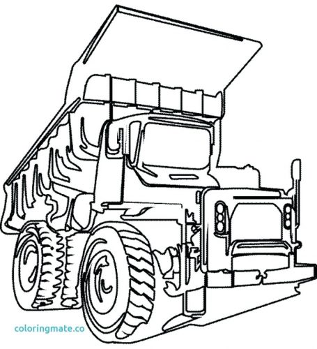 455x500 Coloring Pages Garbage Truck Coloring Page Simple Cartoon