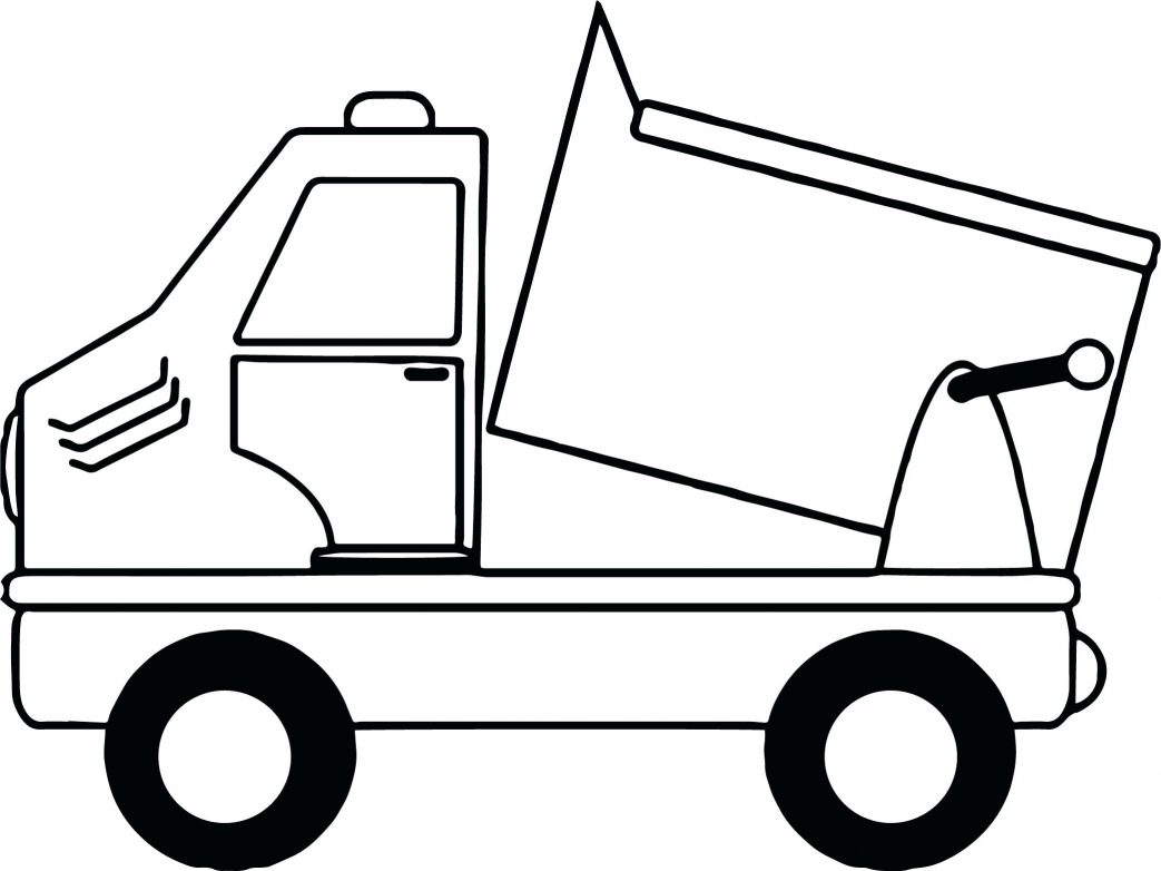 1043x782 Coloring Pages Of Animals Easy Surprising Dump Truck Printable