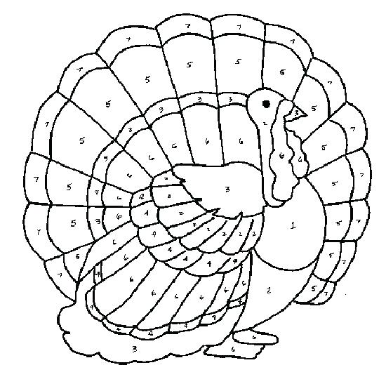 550x557 Turkey Coloring Pictures
