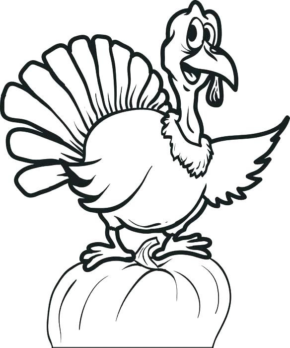 584x700 Turkey Pictures To Color