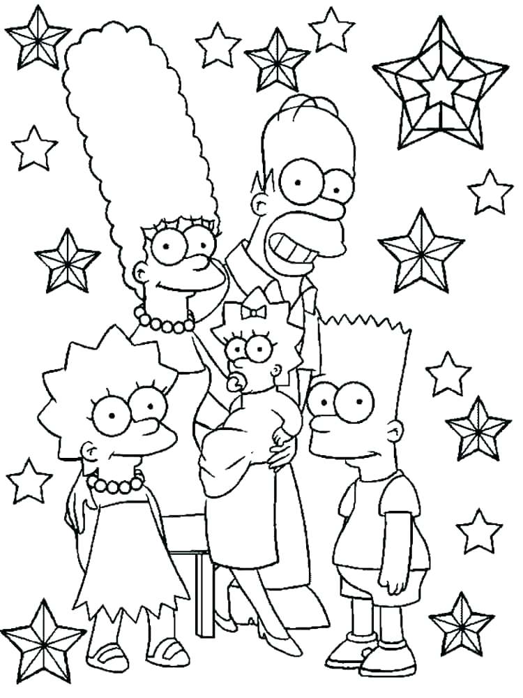 750x1000 Simpsons Coloring Pages Coloring Pages Of The Coloring Pages Free