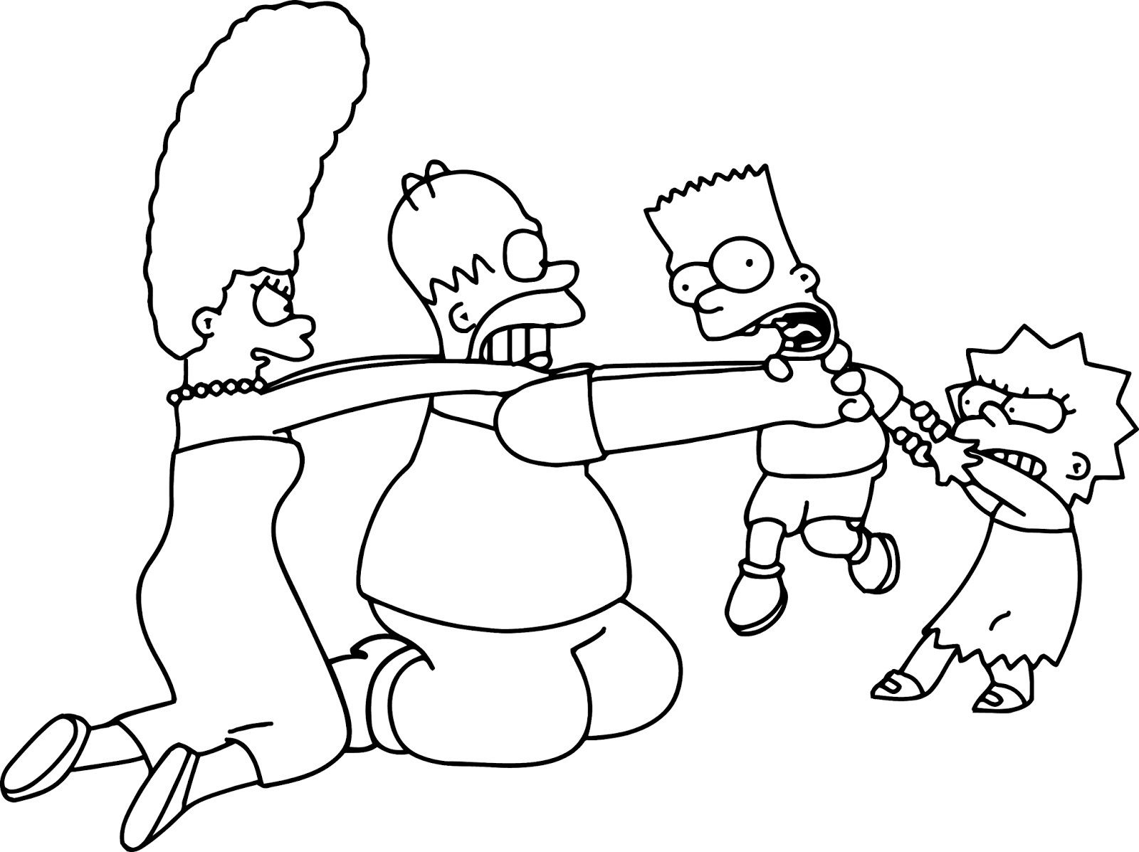 1600x1197 Simpsons Characters Coloring Pages Collection Of Simpsons Coloring