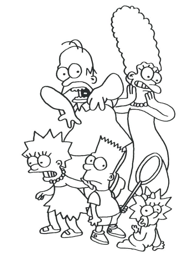 638x850 Coloring Pages Simpsons Characters Coloring Pages Printable