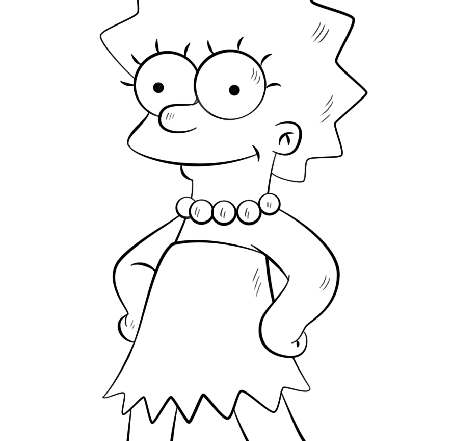 889x864 Key Art The Simpsons Coloring Pages Colouring Cartoon General