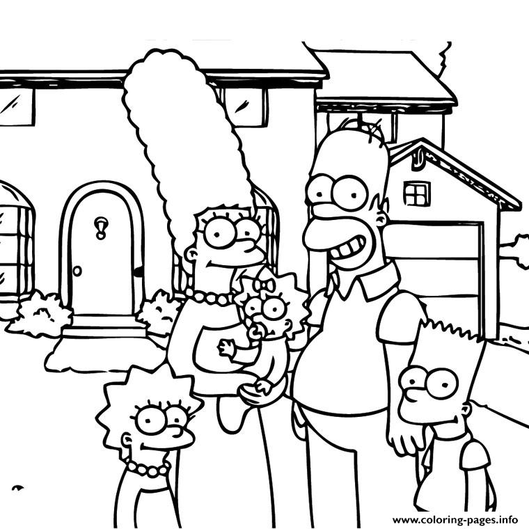 760x760 Simpson Coloring Pages Free Printable Simpsons Coloring Pages