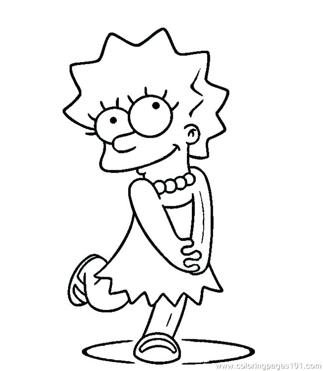 650x747 Simpsons Coloring Pages And Her Personal Diary Drinking A Drink