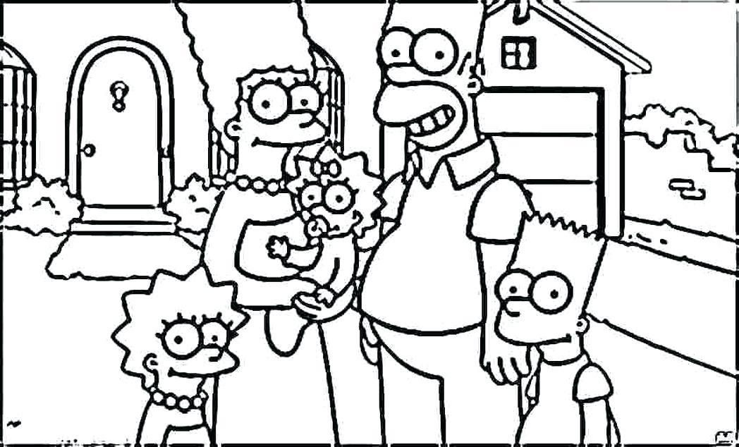 1048x634 Simpsons Coloring Pages Homer And Marge Coloring Pages A Coloring