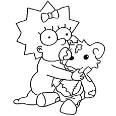 230x230 Top Free Printable Simpsons Coloring Pages Online