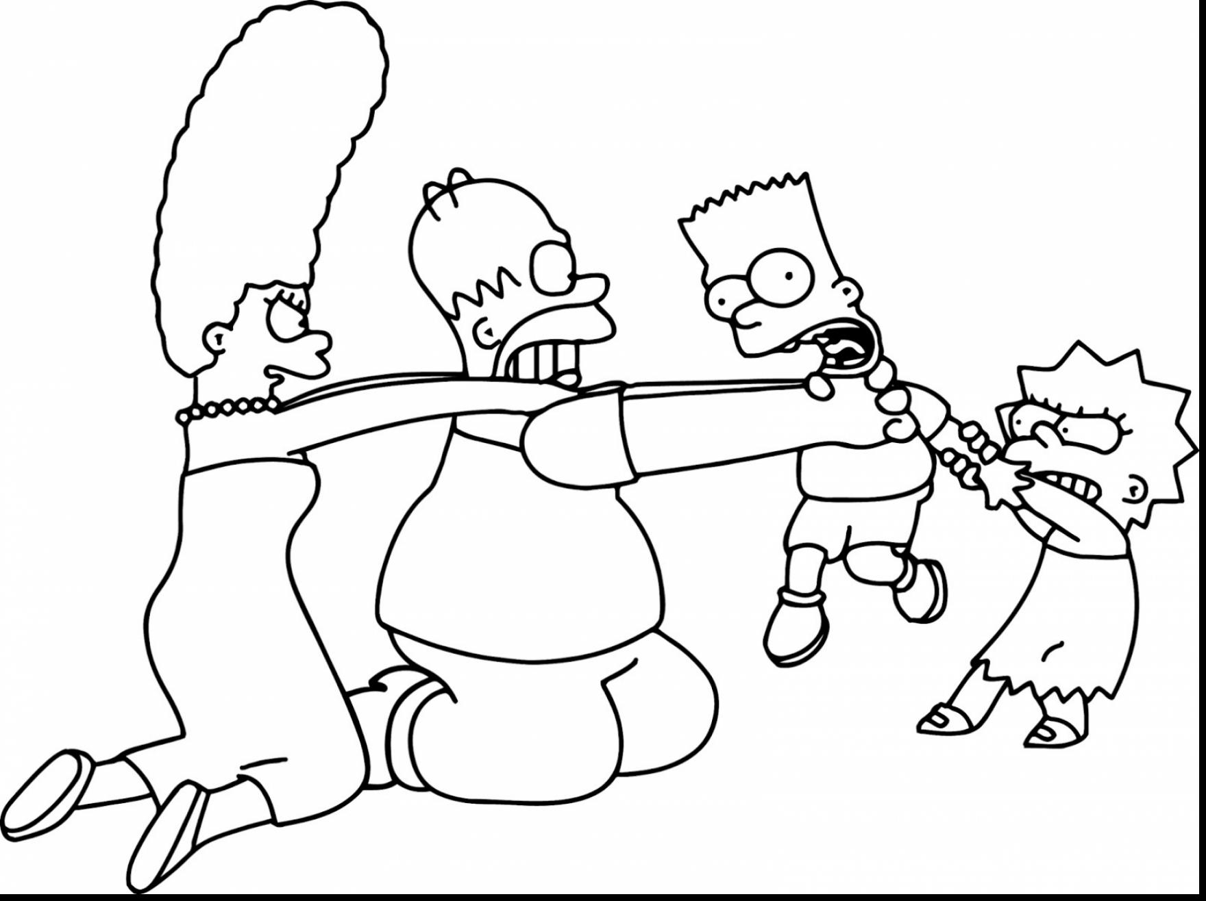 Simpsons Coloring Pages at GetDrawings | Free download