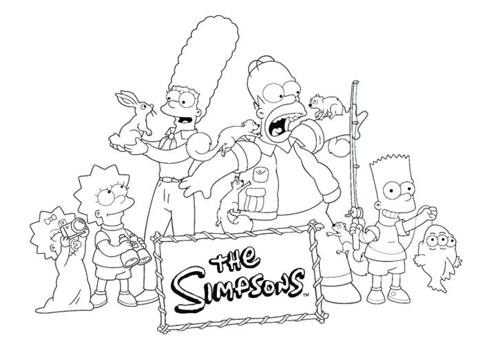 700x500 Simpsons Coloring Pages The Coloring Book As Well As Special