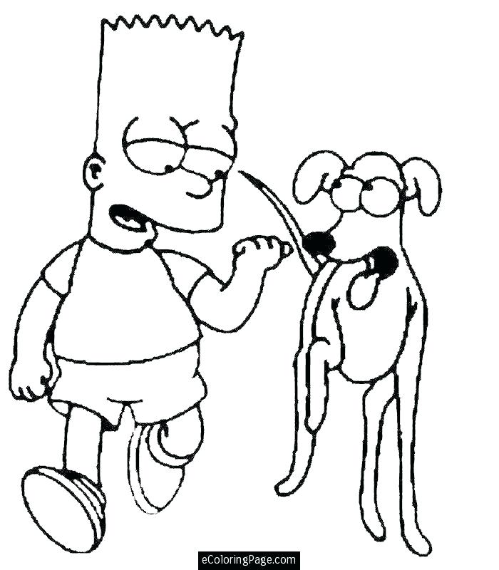 700x800 Coloring Pages Simpsons Coloring Pages To Print Free Simpsons