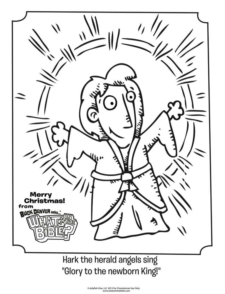 753x987 Hark The Herald Angels Sing Coloring Page
