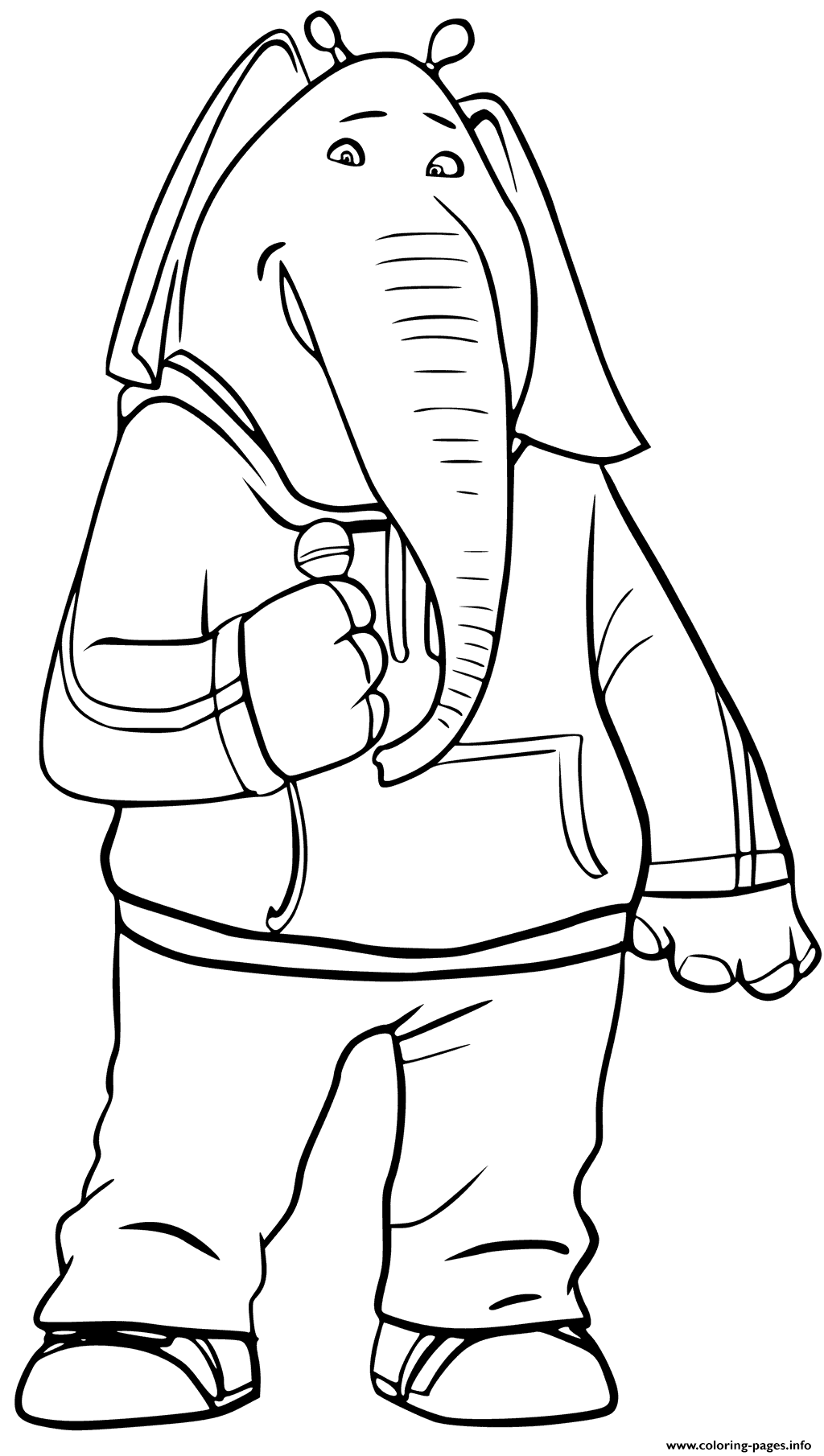 1024x1810 Print Elephant From Sing Coloring Pages Colouring In Pages