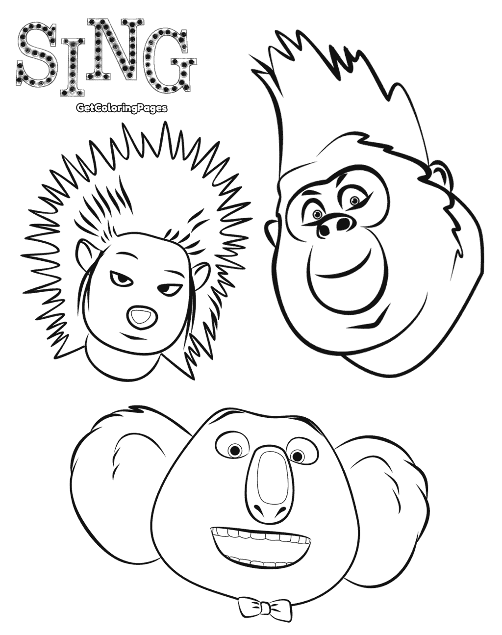 Sing The Movie Coloring Pages at GetDrawings | Free download