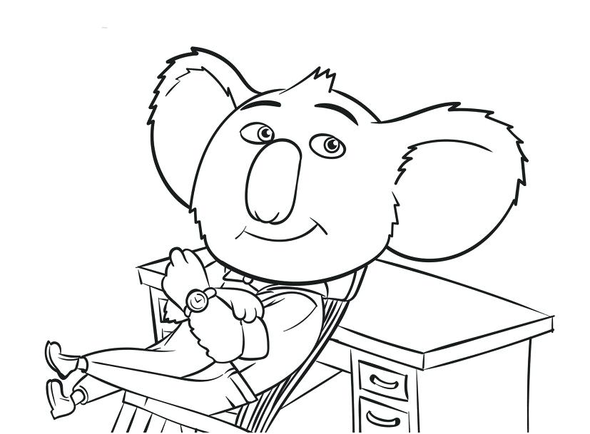 827x609 Sing Movie Coloring Pages Free Icontent