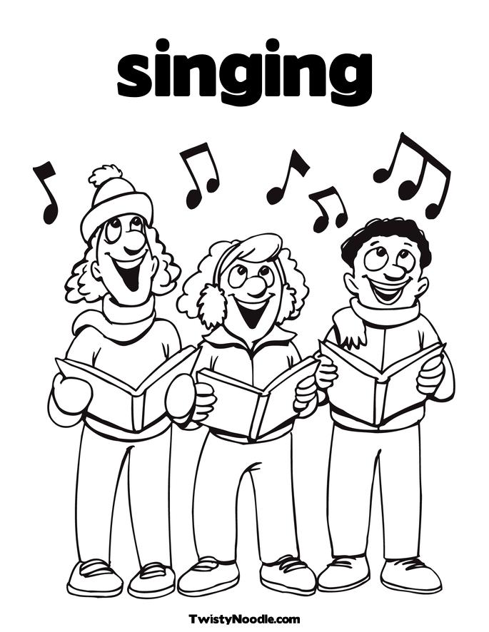 685x886 Coloring Pages For Kids Singing Coloring Pages