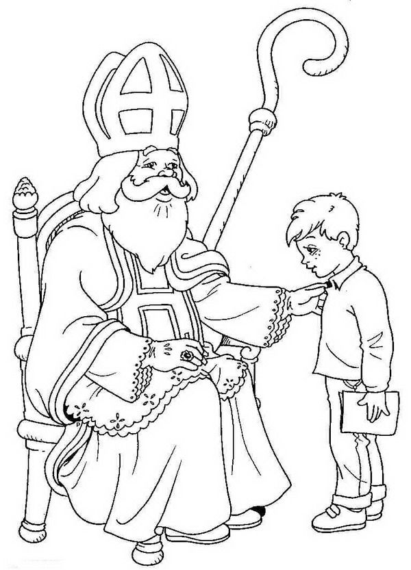 600x833 Sinterklaas Coloring Pages
