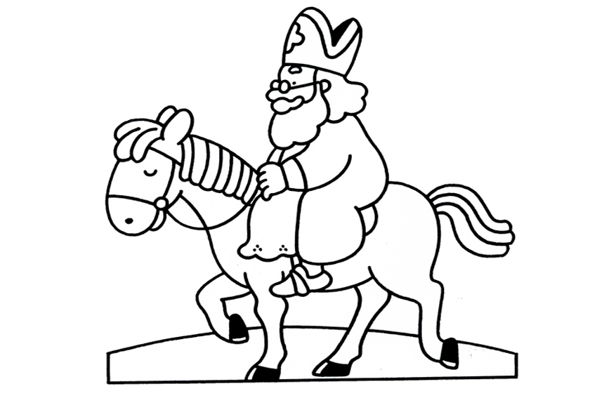 850x567 Sinterklaas Coloring Pages