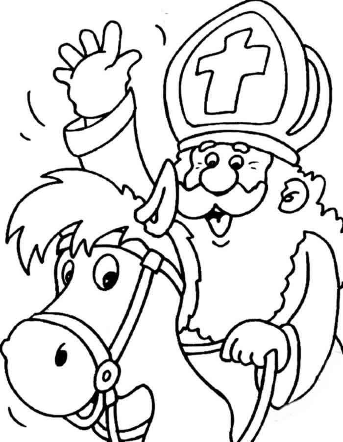 700x900 Sinterklaas Coloring Pages Netherlands Christmas Project