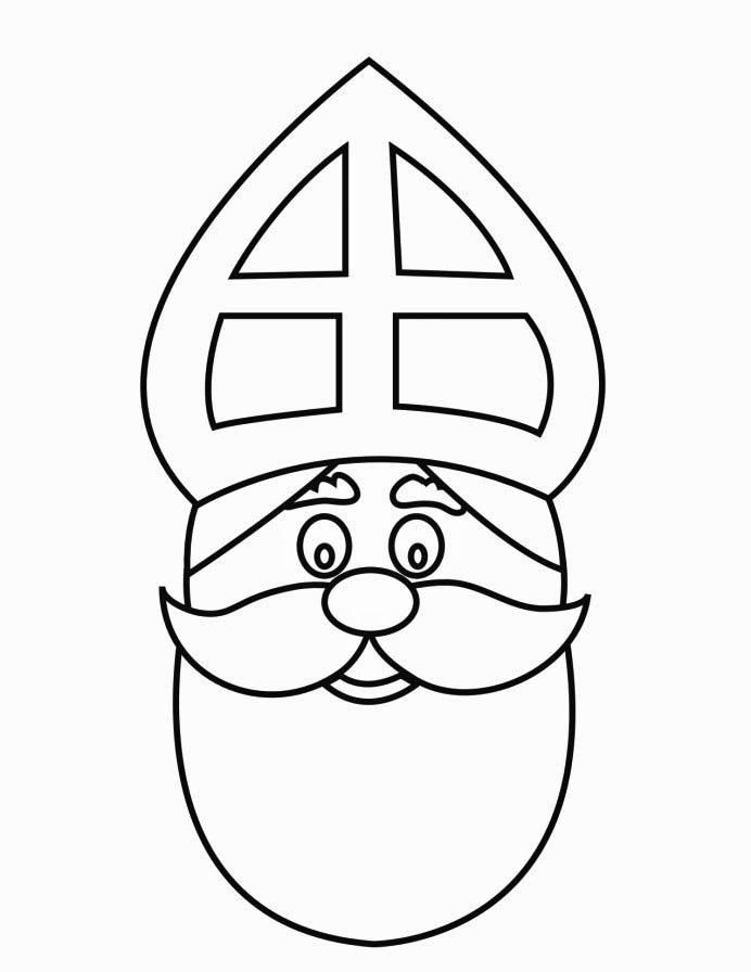 692x896 St Nicholas Coloring Page