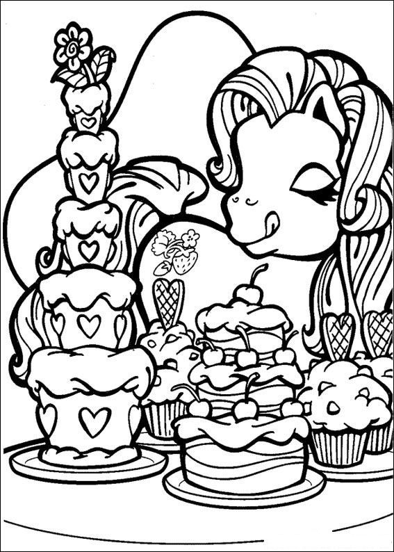567x794 Coloring Page My Little Pony