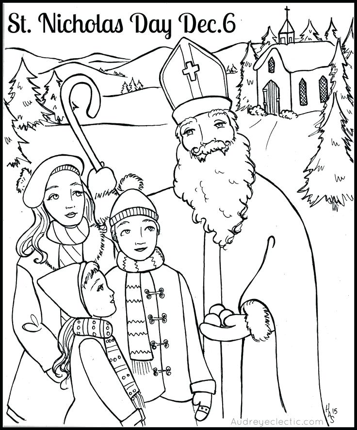 736x886 St Nicholas Coloring Page
