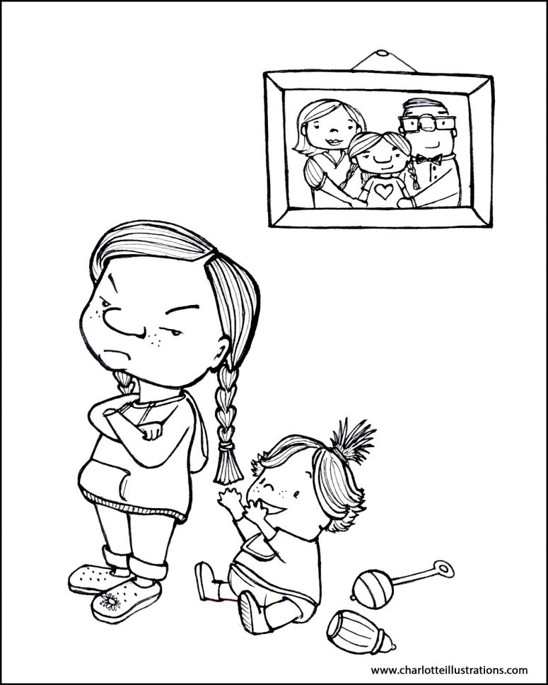 775x968 Big Sister Coloring Pages Printable Coloring Page For Creativity