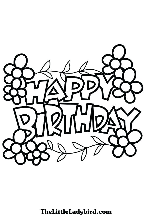 618x874 Happy Birthday Coloring Pages For Sister Coloring Pages To Print